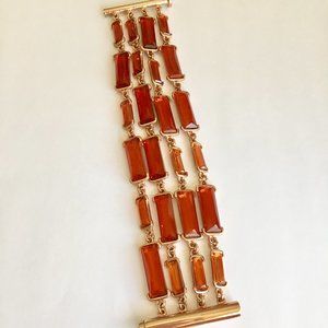 Oscar de la Renta Crystal Multi Strand Bracelet